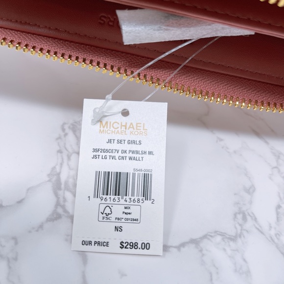 Michael Kors Jet set girls Large Zip Wallet - Picture 2 of 6